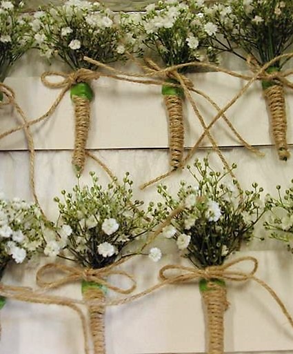 gecorrigeerd doos  gipskruid corsage