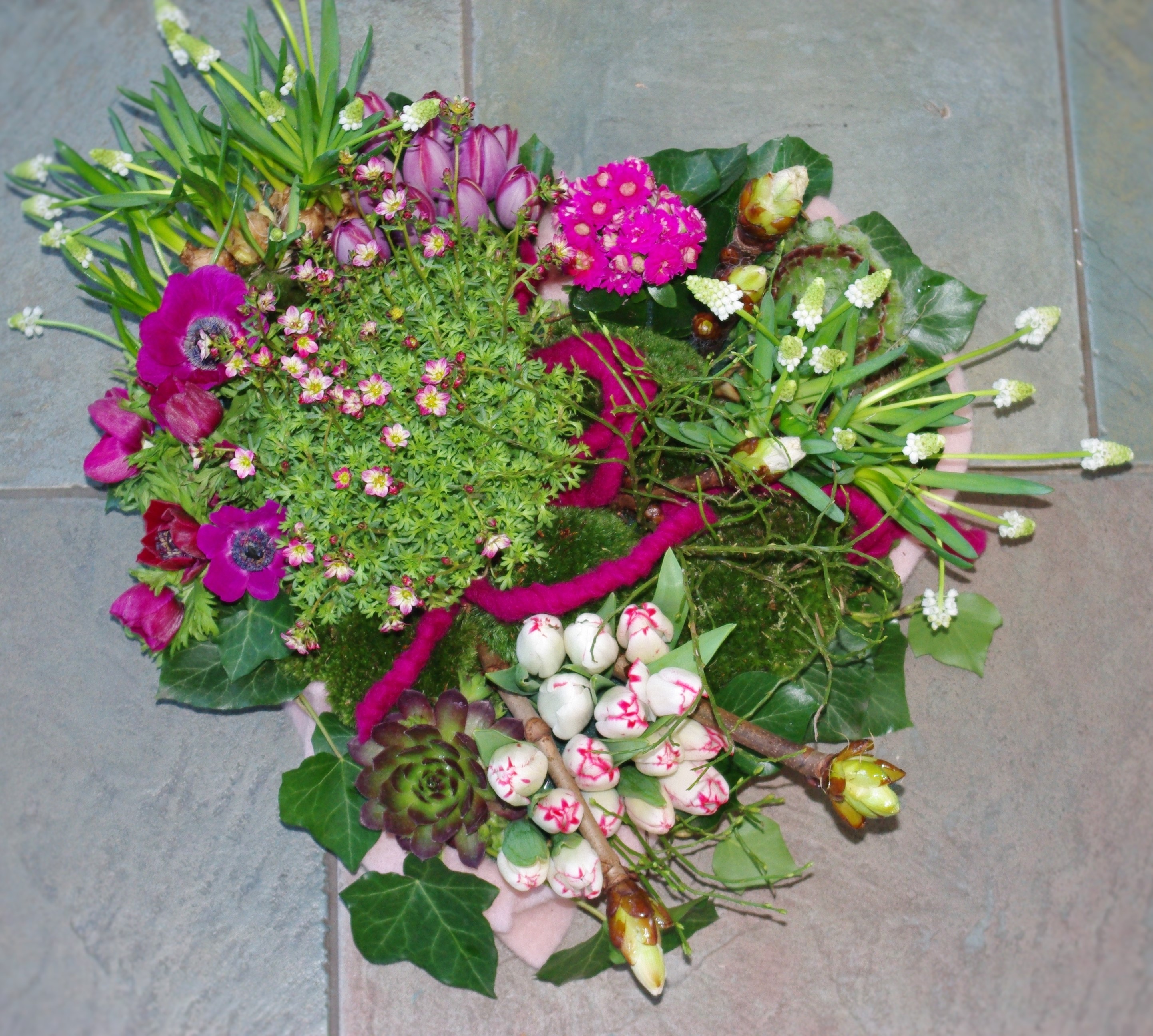 grafstuk hart 'tuintje'