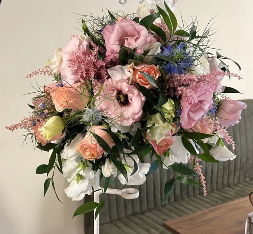 romantisch bruidsboeket fleuryda